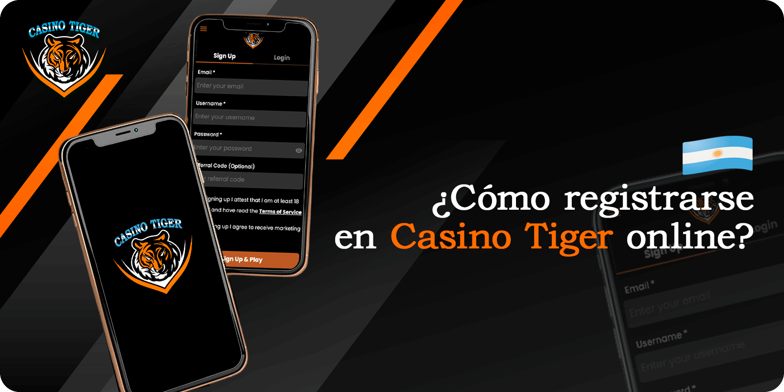 ¿Cómo registrarse en Casino Tiger online?